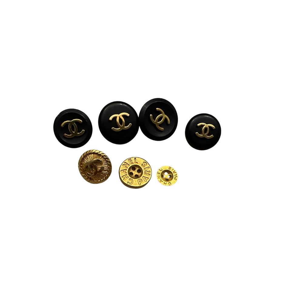 Chanel Buttons- Mix Set of Seven- Classic